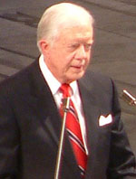 Jimmy Carter holdt Nobel-foredrag, fotograf: Nobel-redaksjonen